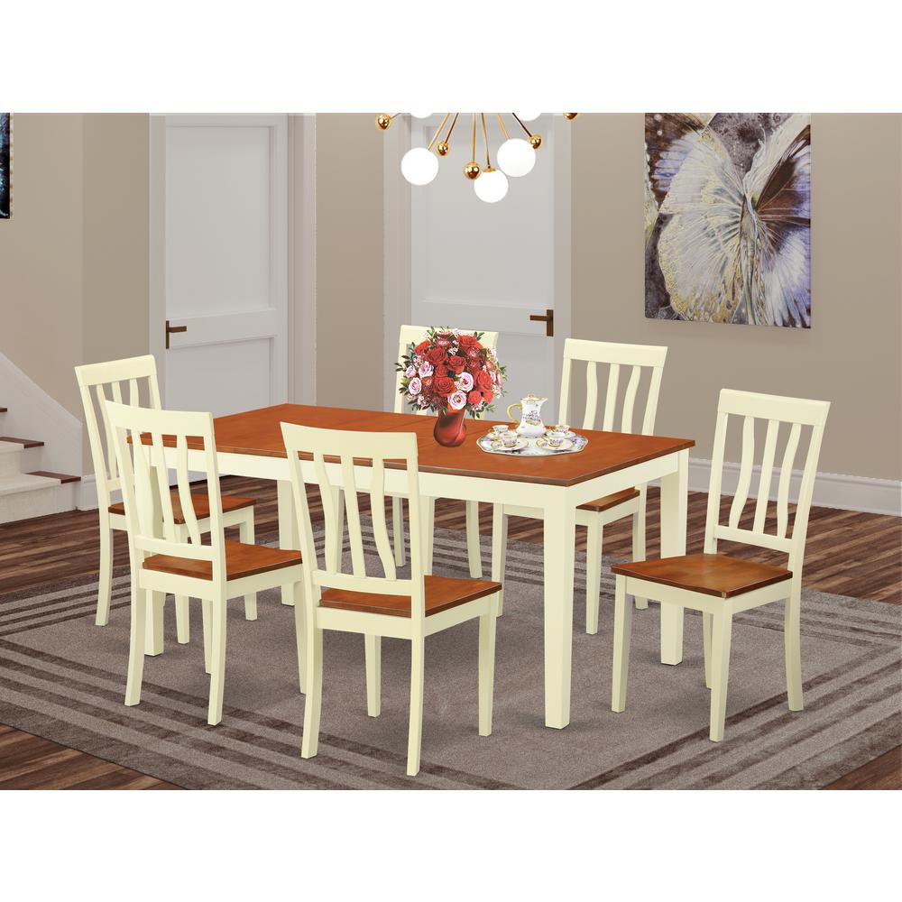 7  Pc  Dinette  Table  set  -Dining  Table  and  6  Dining  Chairs. Picture 1
