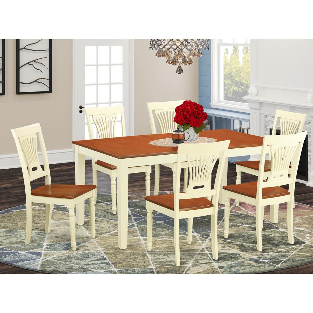7  PcKitchen  dinette  set  -Table  and  6  Dining  Chairs. Picture 1