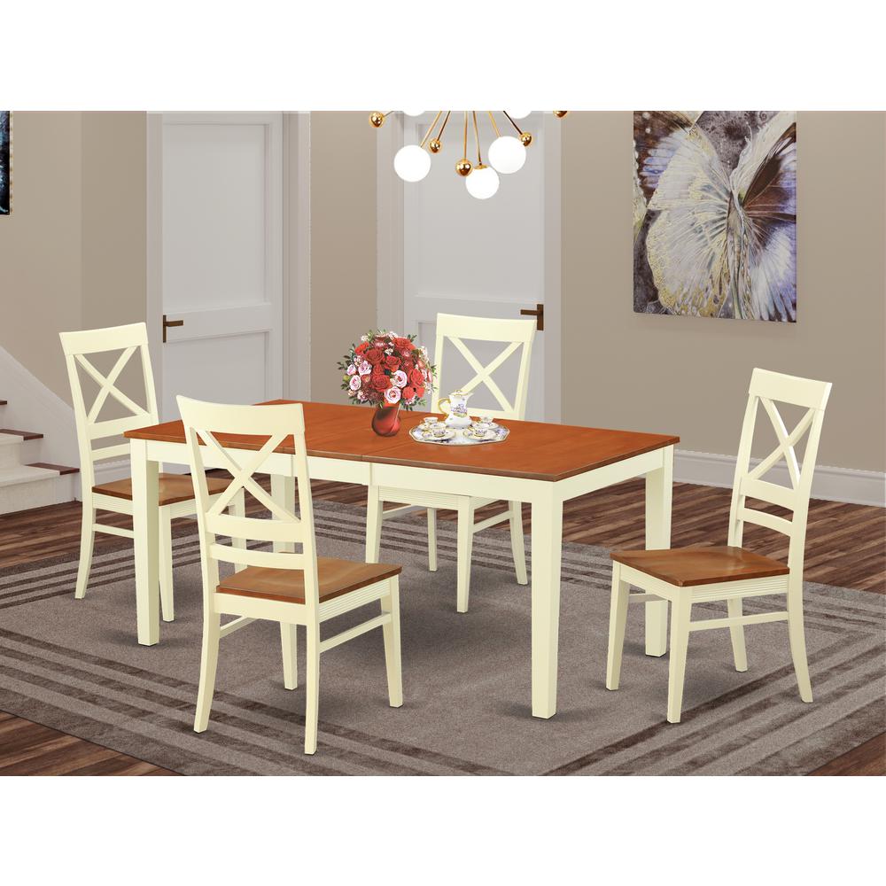 5  Pc  Dinette  set  for  4-Kitchen  Table  and  4  Dining  Chairs. Picture 1