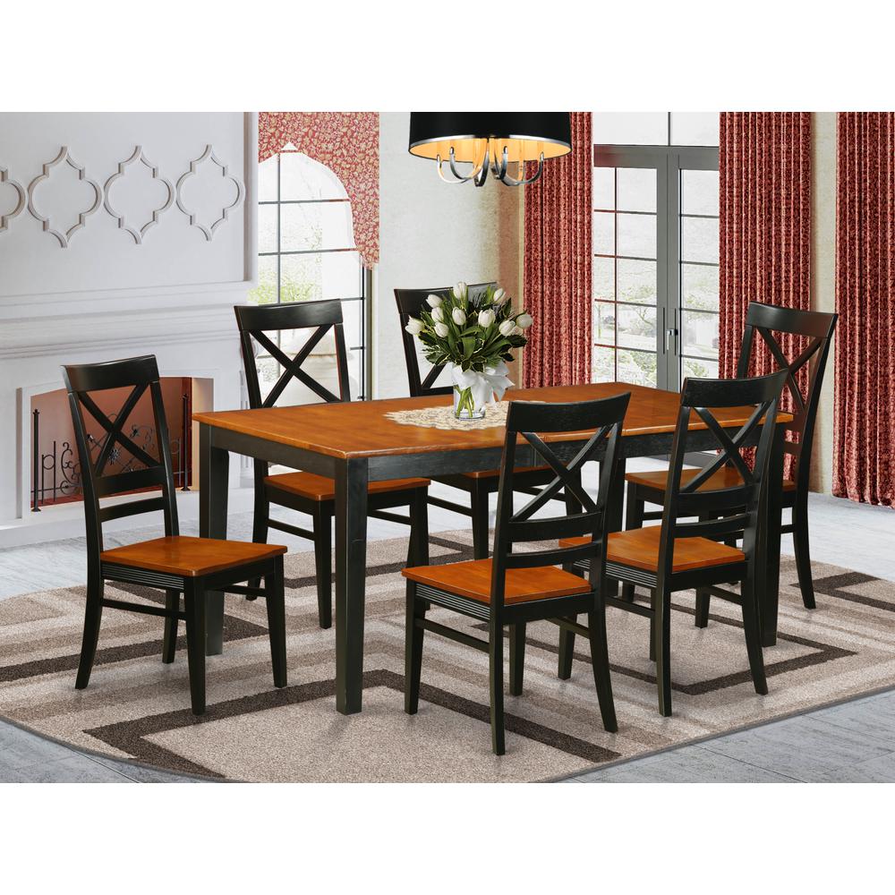 7  PC  set-Dining  Table  and  6  Dining  Chairs. Picture 1