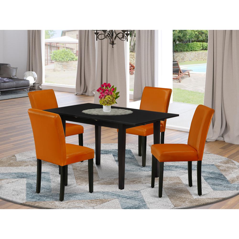 Dining Table- Dining Chairs, NOAB5-BLK-61. Picture 1