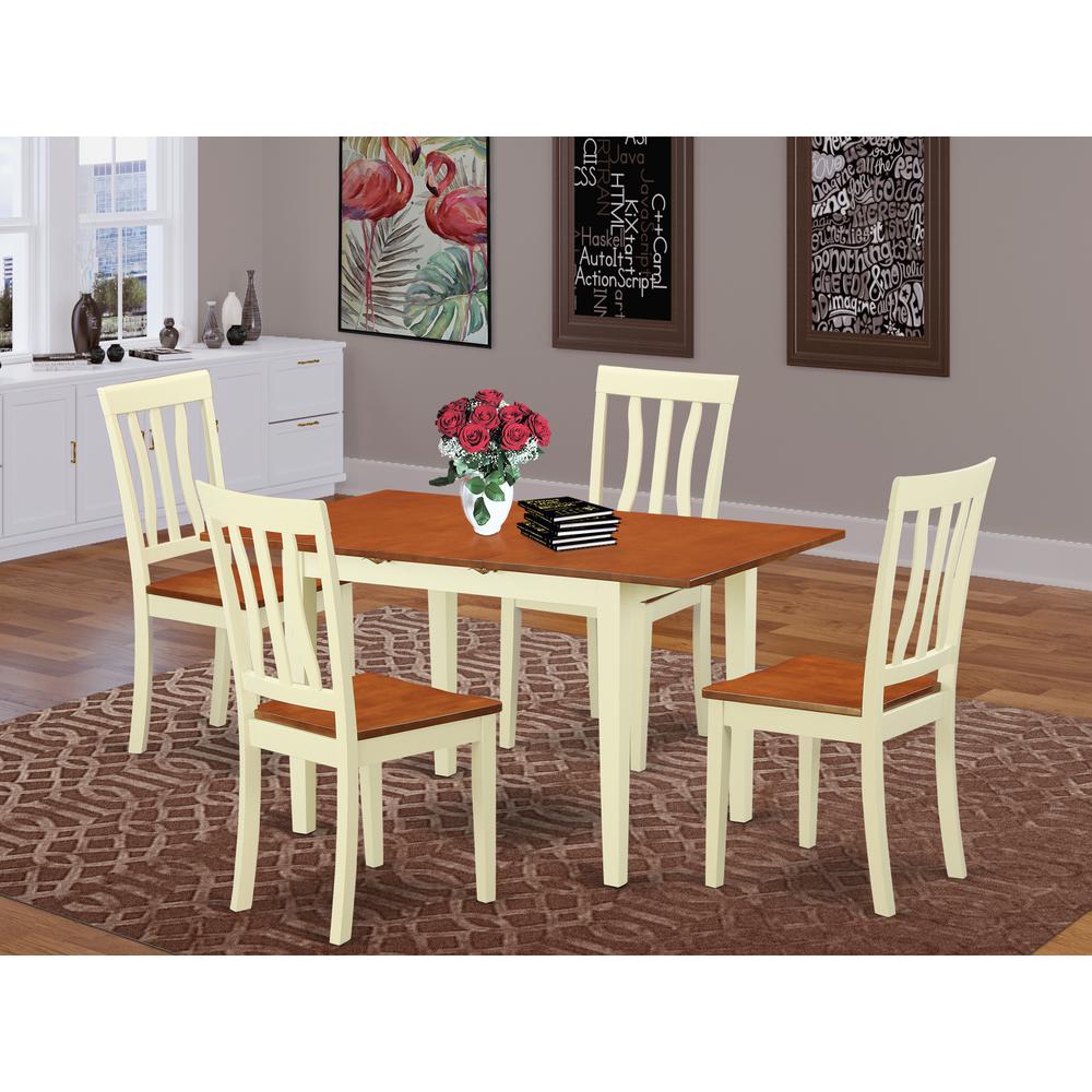 5  PcKitchen  dinette  set  -  Dinette  Table  and  4  Dining  Chairs. Picture 1