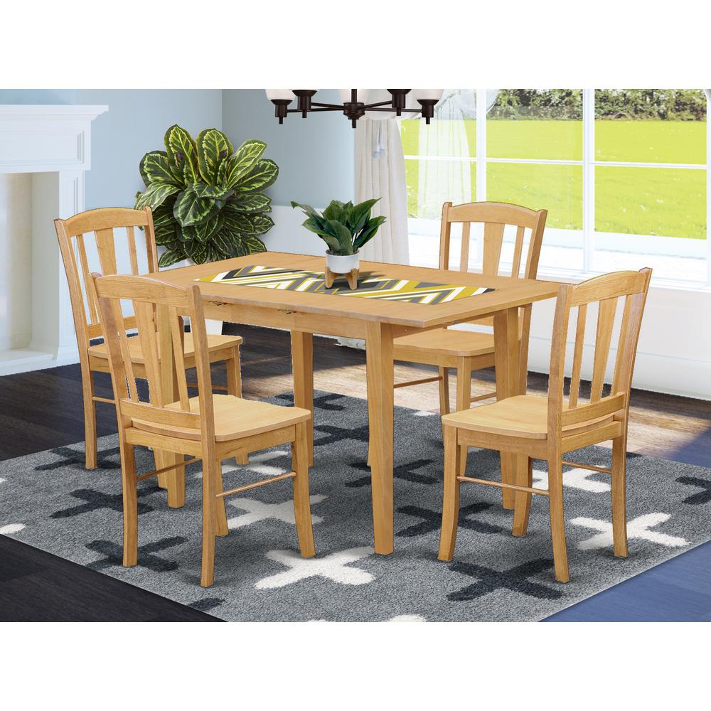 5  PC  Kitchen  Table  set  -  Kitchen  dinette  Table  and  4  Dining  Chairs. Picture 1