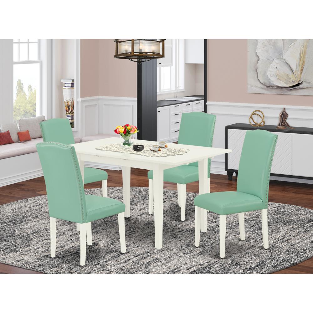 Dining Table- Parson Chairs, NOEN5-LWH-57. Picture 1