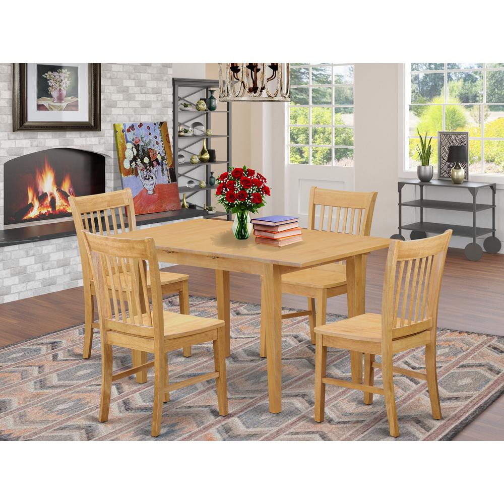 5  Pc  dinette  set  -  Dining  Tables  for  small  spaces  and  4  Chairs  for  Dining  room. Picture 1