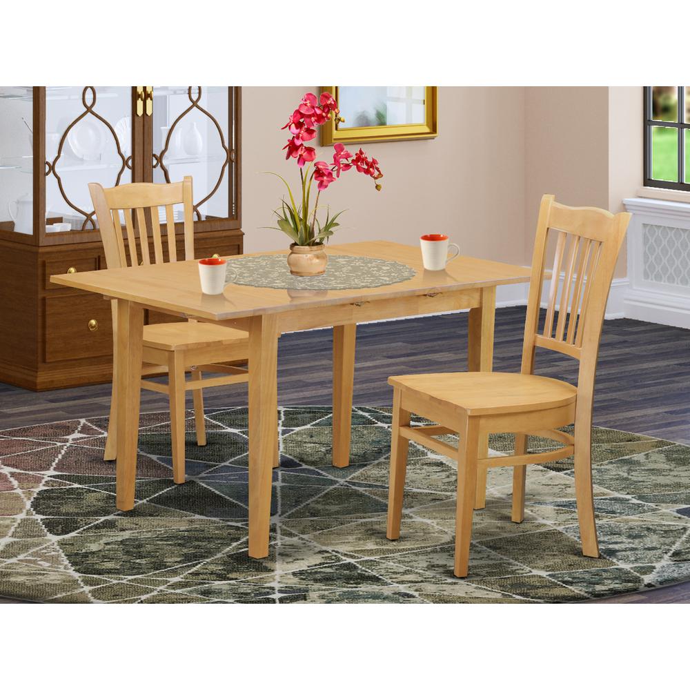 3  PC  Dining  room  set  -  Dinette  Table  and  2  Kitchen  Dining  Chairs. Picture 1