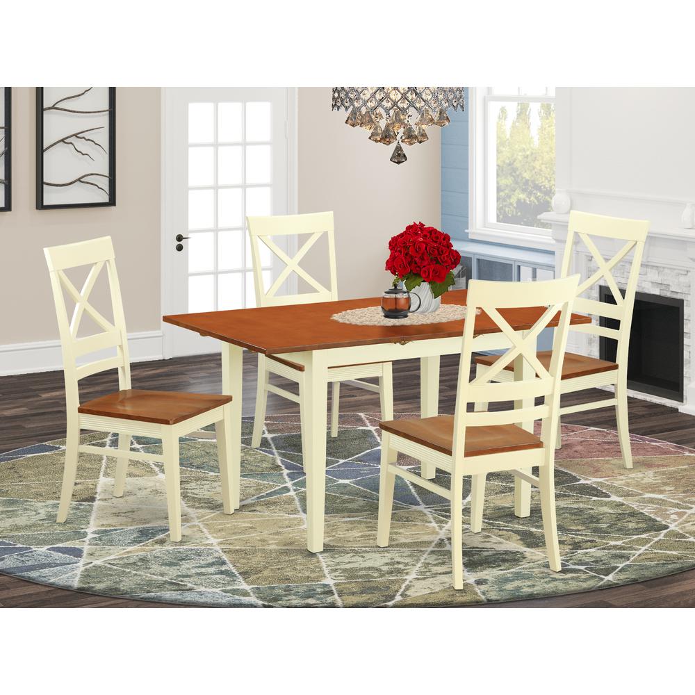 5  Pc  small  Kitchen  Table  set  for  4-Table  and  4  Kitchen  Chairs. Picture 1