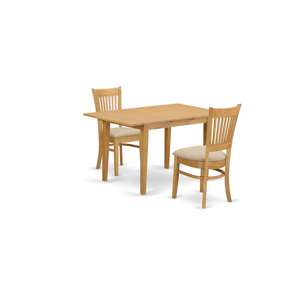3  Pc  Dining  room  set  -  small  Dining  Table  and  2  dinette  Chairs. Picture 1