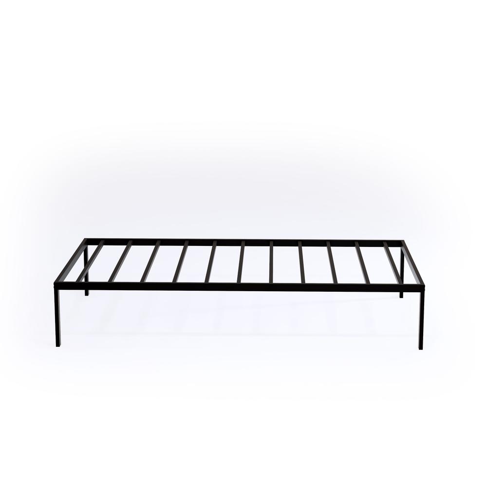 Norwich Modern Bed Frame with 4 Metal Legs - Magnificent Bed in Powder Coating Black Color. Picture 5