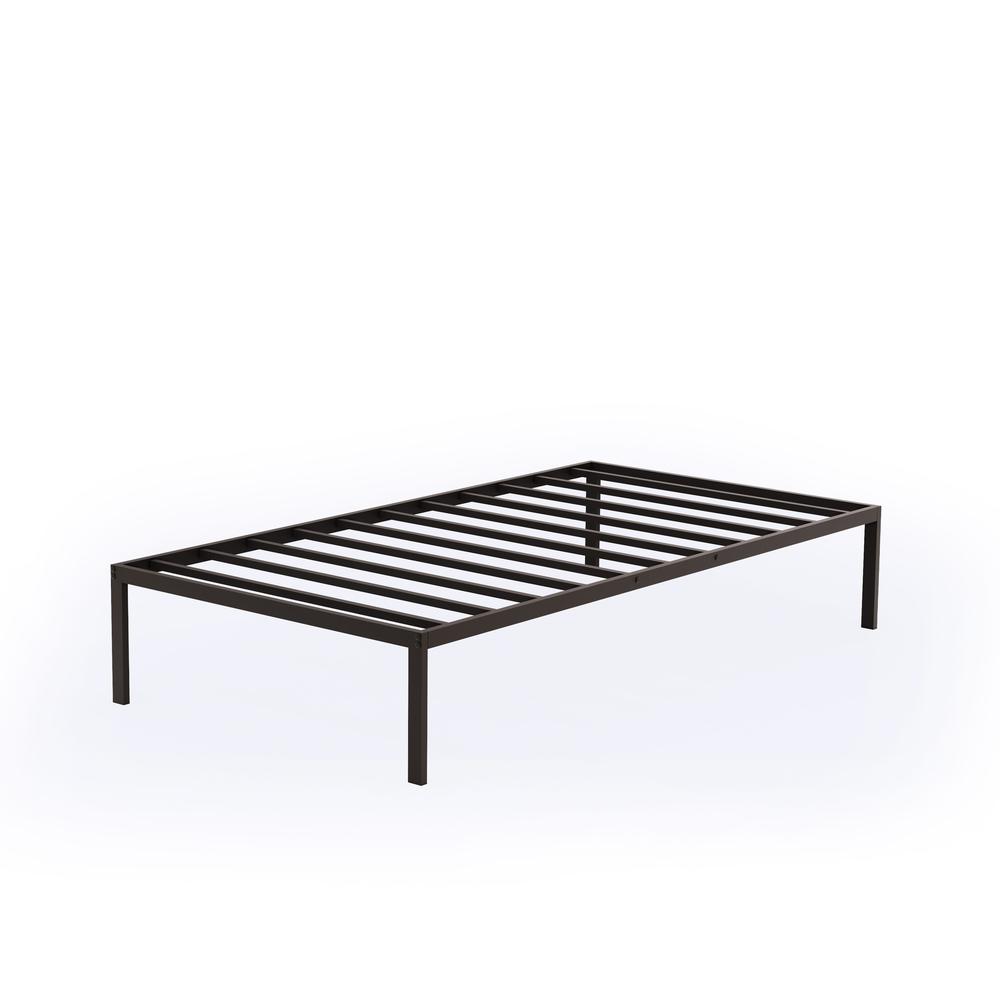 Norwich Modern Bed Frame with 4 Metal Legs - Magnificent Bed in Powder Coating Black Color. Picture 6