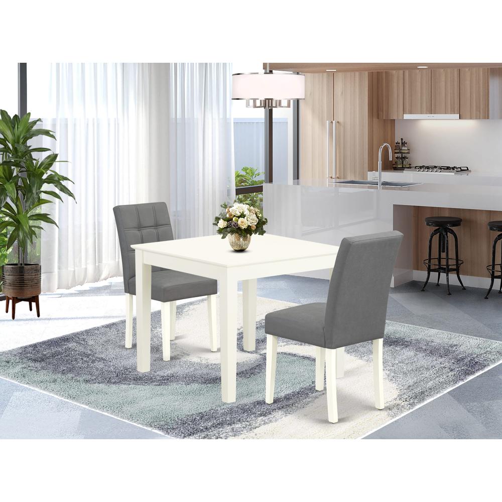 3 Piece Dinner Table Set consists A Dining Kitchen Table. Picture 1
