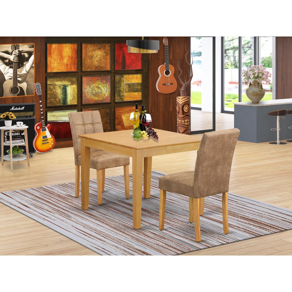 3 Piece Table Set contain A Modern Kitchen Table. Picture 1