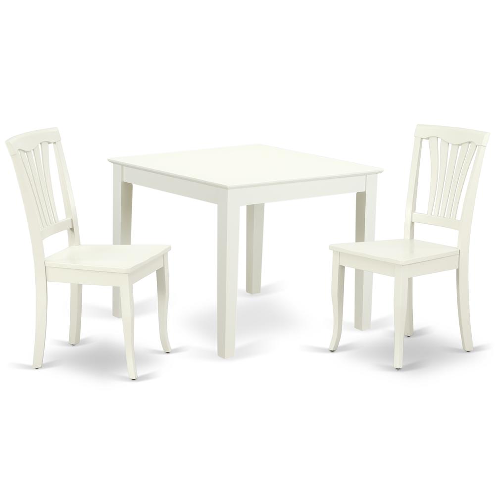 Dining Room Set Linen White, OXAV3-LWH-W. Picture 1