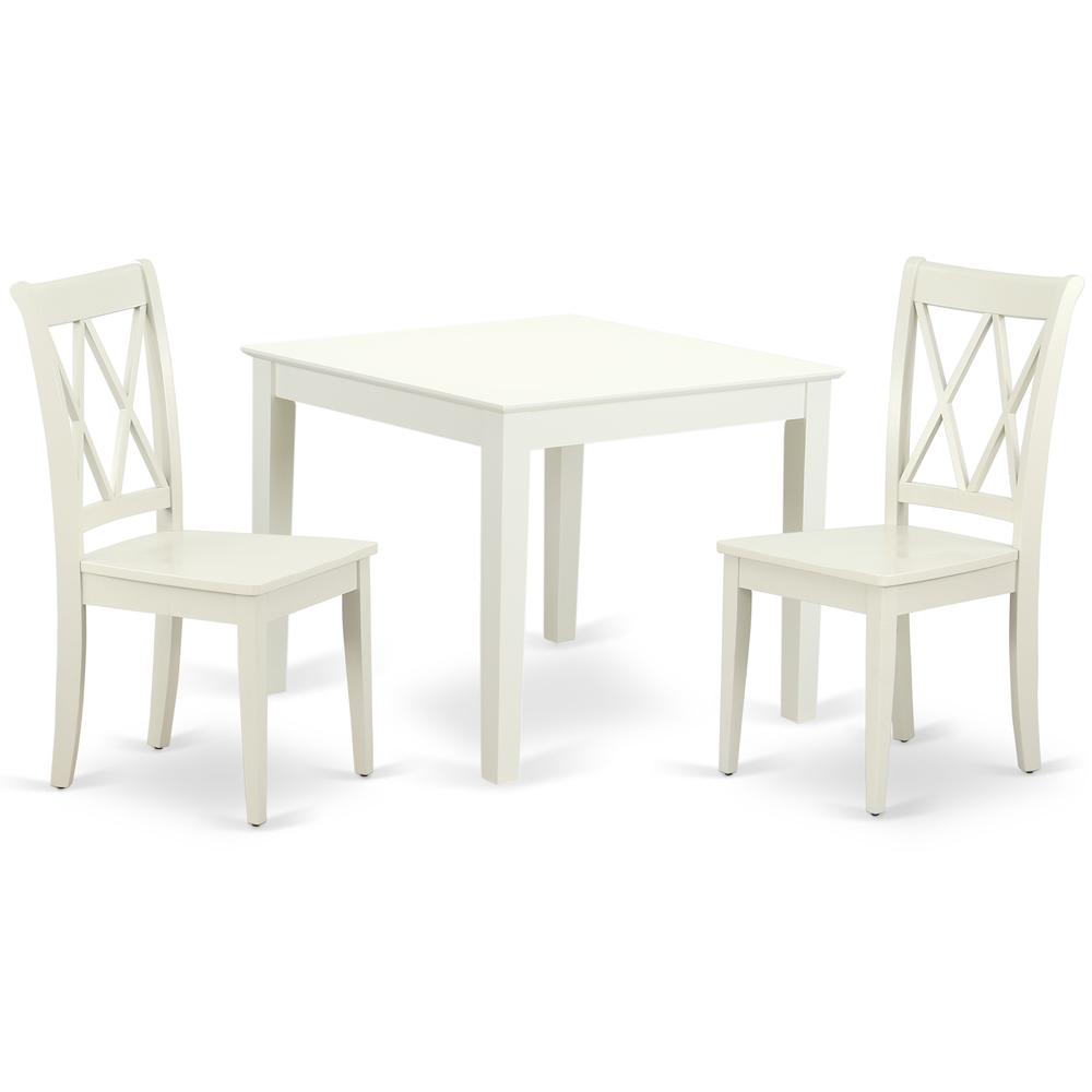 Dining Room Set Linen White, OXCL3-LWH-W. Picture 1
