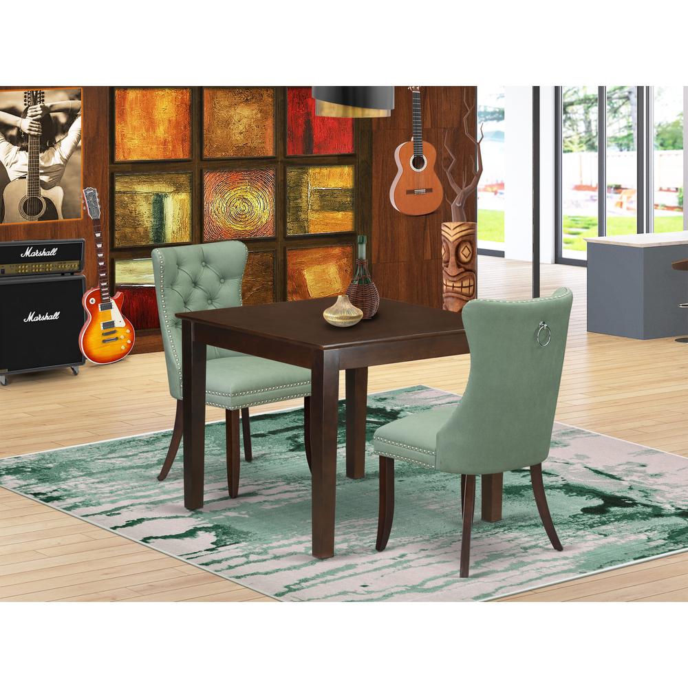 3 Piece Dinette Set Consists of a Square Kitchen Dining Table. Picture 1