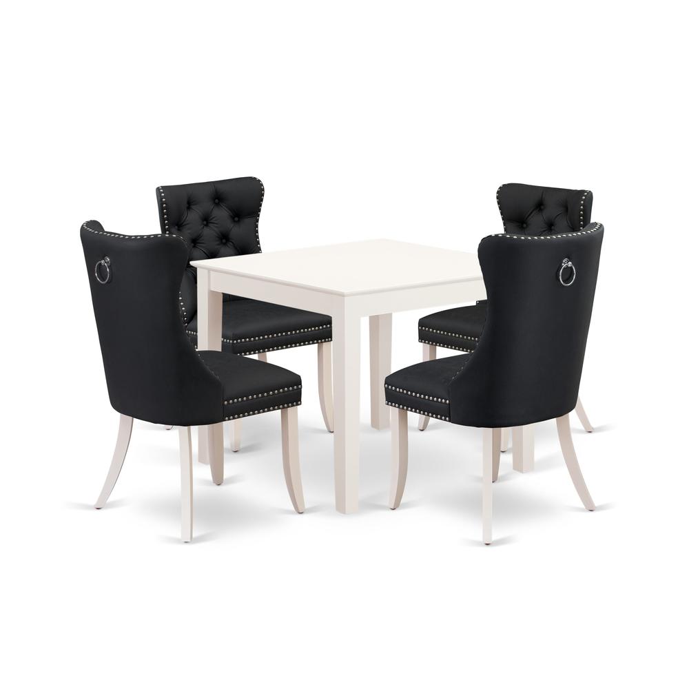 5 Piece Kitchen Table Set Consists of a Square Dining Table. Picture 5