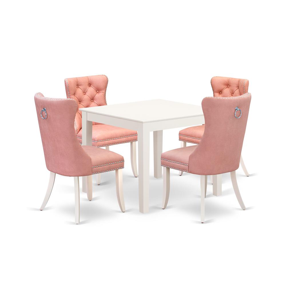 5 Piece Dinette Set for Small Spaces Contains a Square Dining Table. Picture 5
