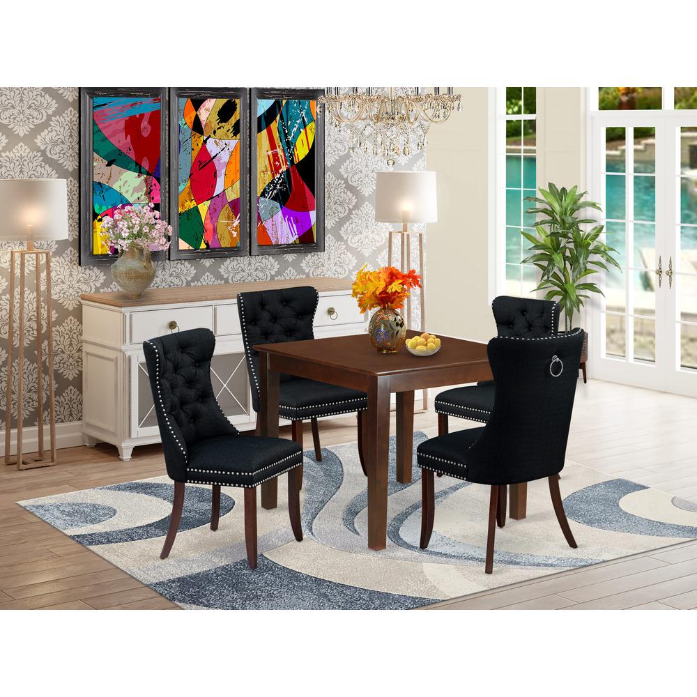 5 Piece Dinette Set Consists of a Square Dining Room Table. Picture 1