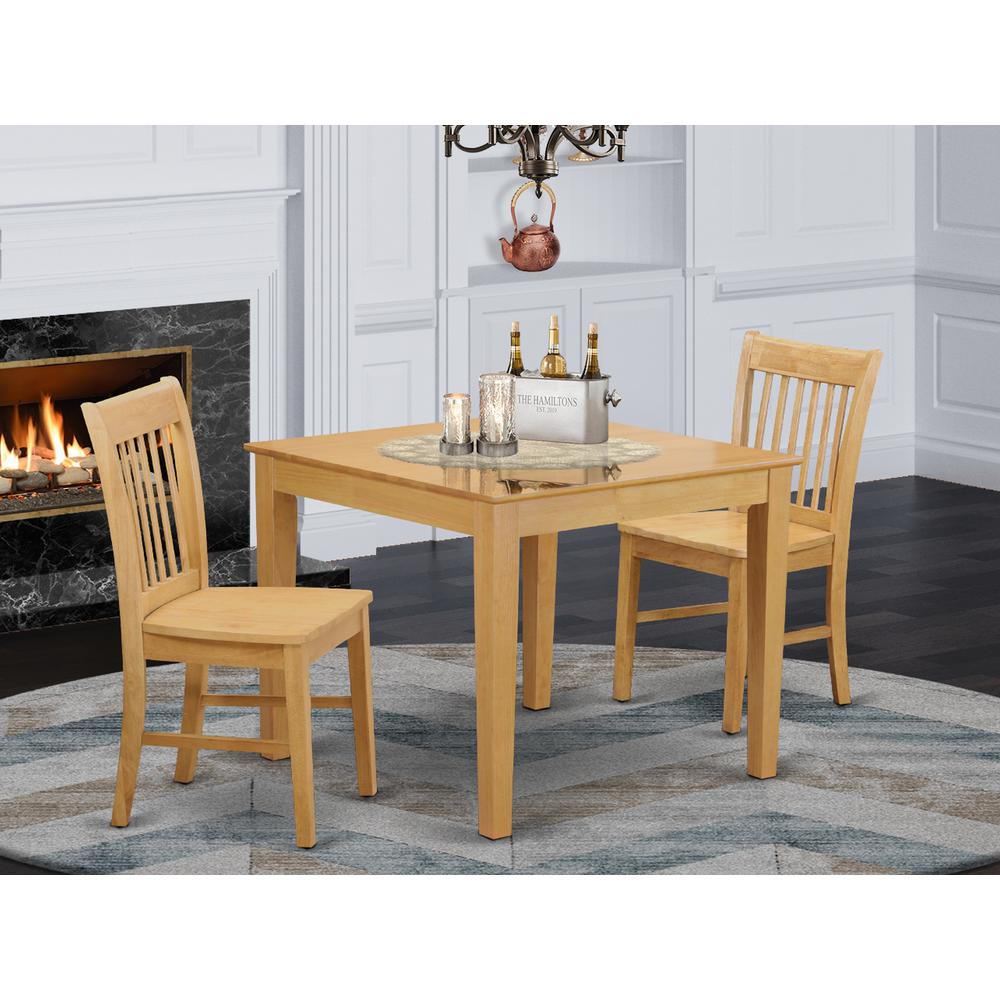 3  Pc  small  Kitchen  Table  set  -  square  Kitchen  Table  and  2  dinette  Chairs. Picture 1