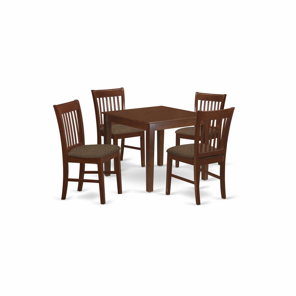 5  Pc  Kitchen  Table  set  -  square  Table  and  4  Dining  Chairs. Picture 1
