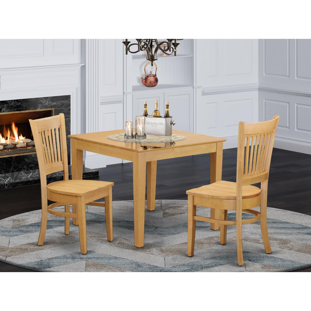 3pcs Small Kitchen Table set - Small Kitchen Table and 2 Dining Chairs. Picture 1