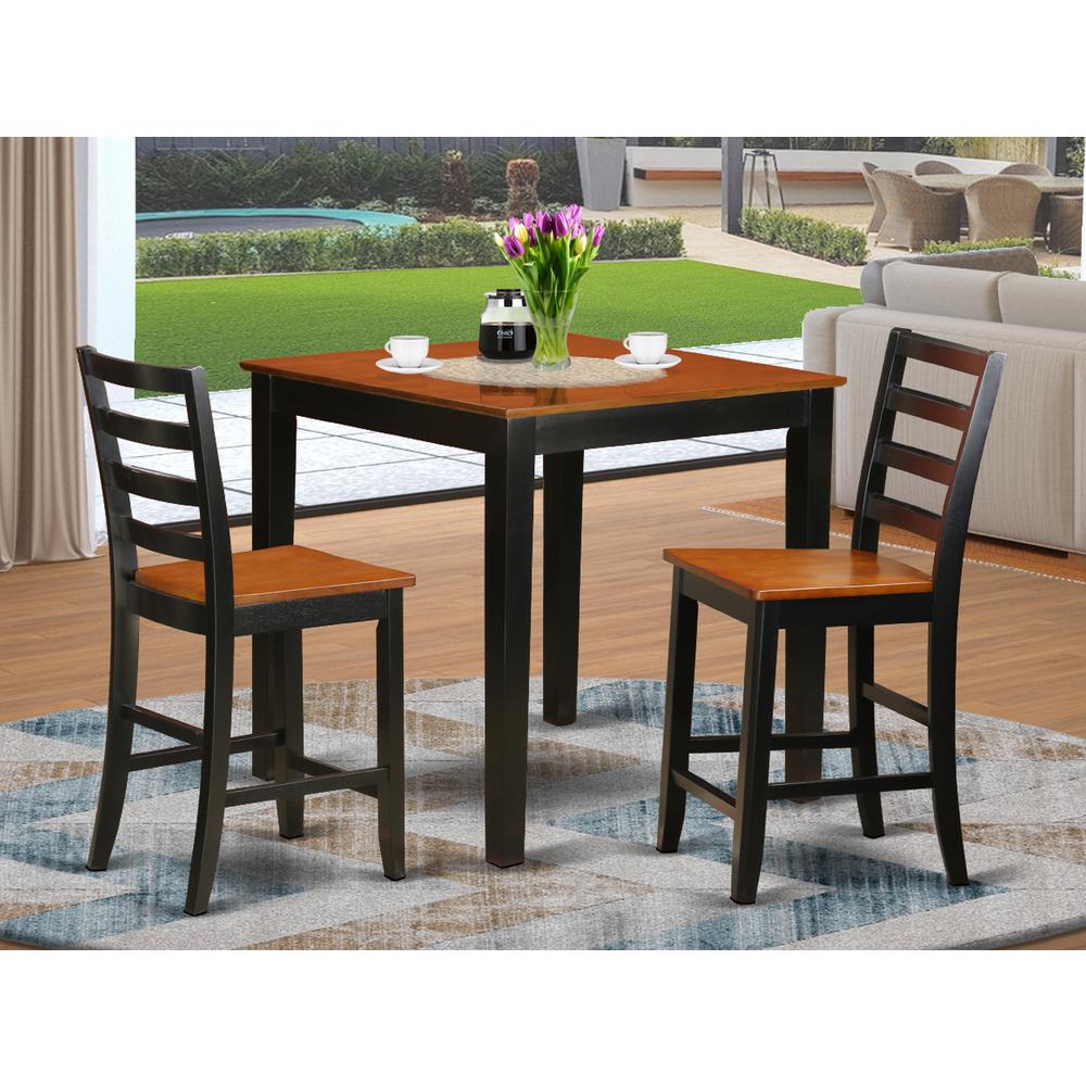 3  PC  counter  height  Table  and  chair  set  -  Kitchen  Table  and  2  Kitchen  Chairs.. Picture 1