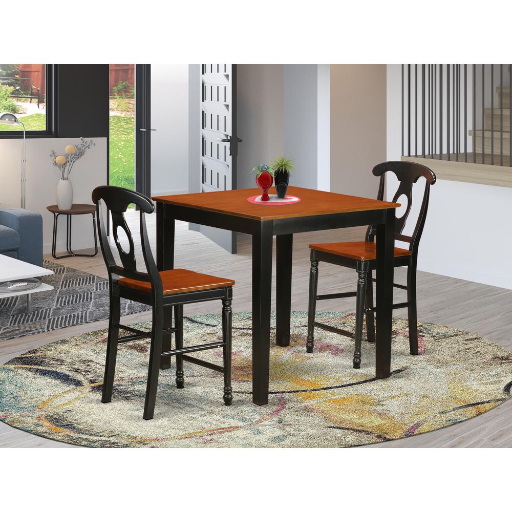 3  PC  counter  height  Dining  set  -  counter  height  Table  and  2  counter  height  stool.. Picture 1