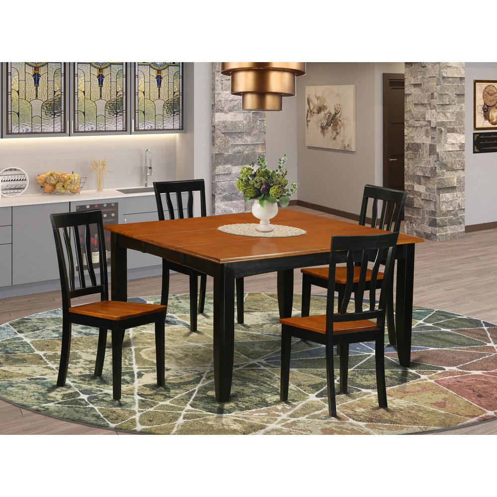 5  Pc  Dining  room  set-Dining  Table  and  4  Wooden  Dining  Chairs. Picture 1