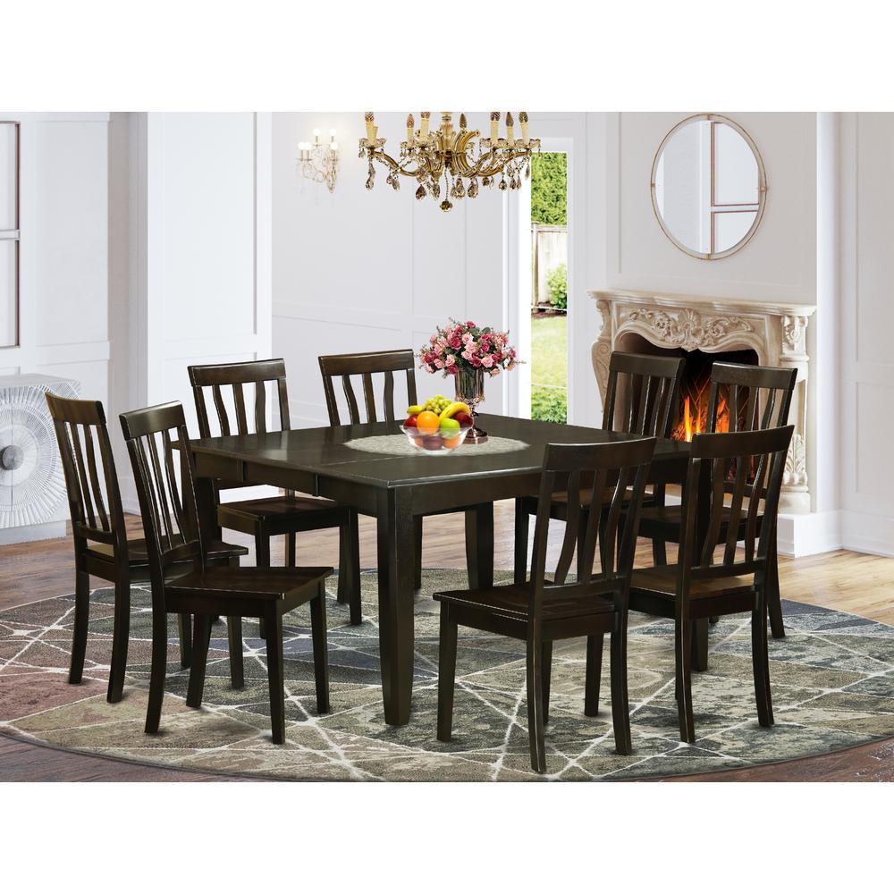 9  Pc  Dining  room  set  -  Dinette  Table  with  Leaf  and  8  Kitchen  Chairs.. Picture 1