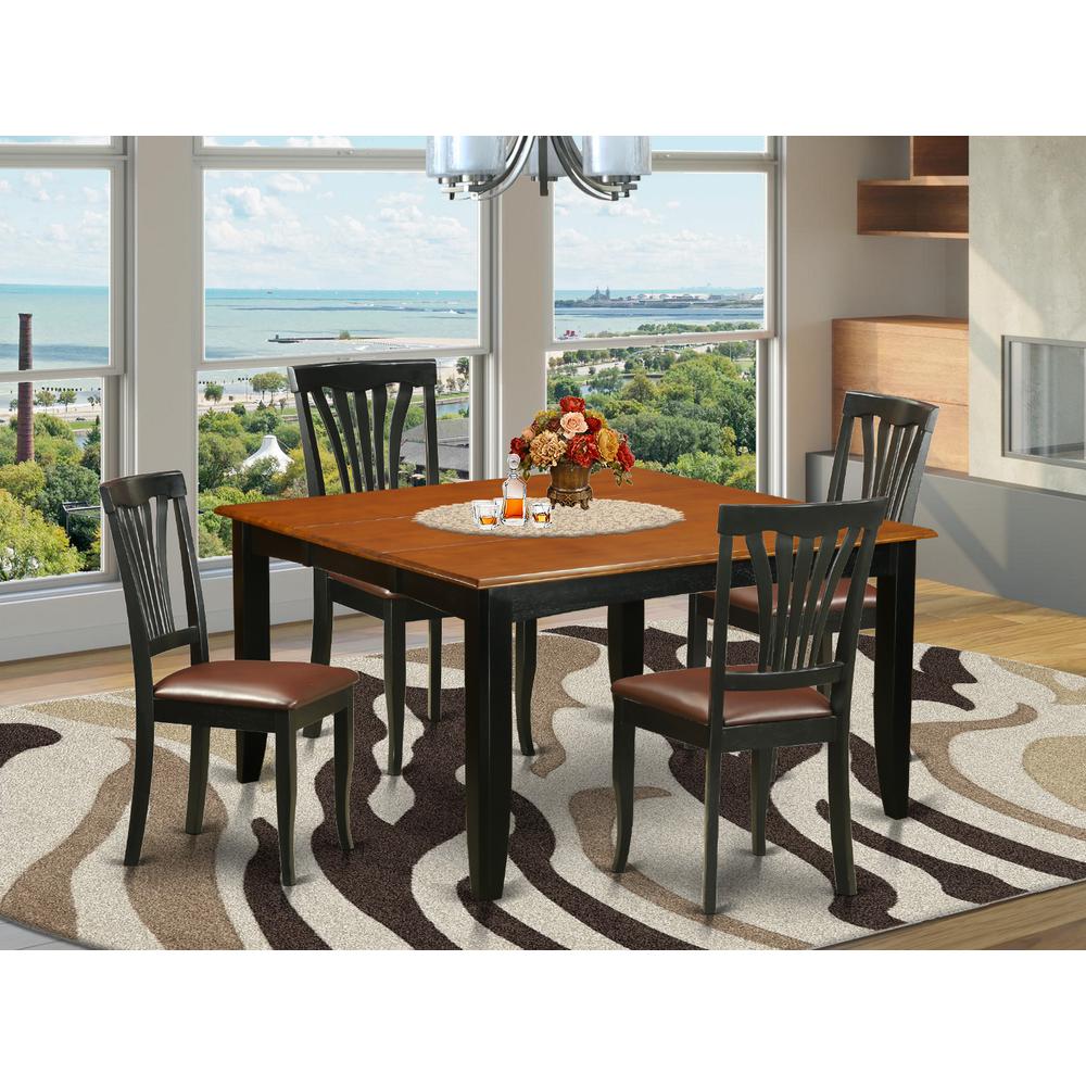 5PC  Dining  room  set-Dining  Table  and  4  Wood  Dining  Chairs. The main picture.