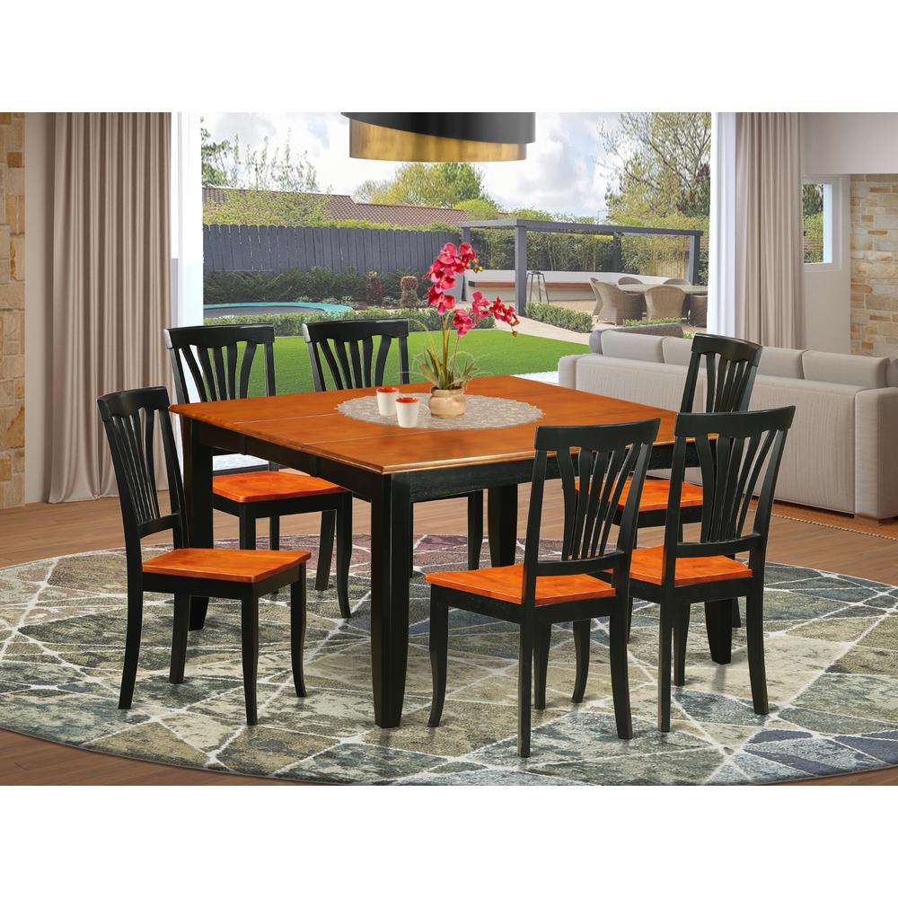 7  PC  Dining  room  set-Dining  Table  and  6  Wooden  Dining  Chairs. Picture 1
