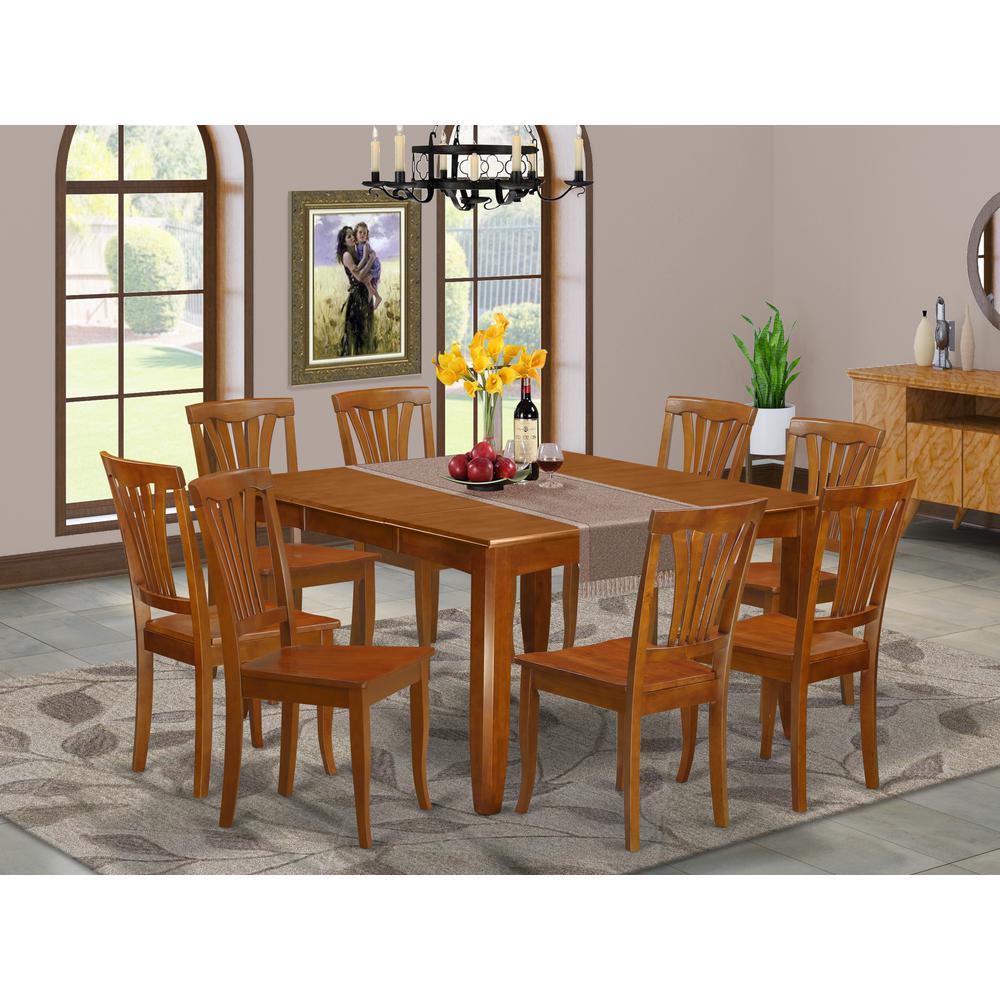 9  Pc  Dining  room  set  for  8-Square  Table  with  Leaf  and  8  Dining  Chairs. Picture 2