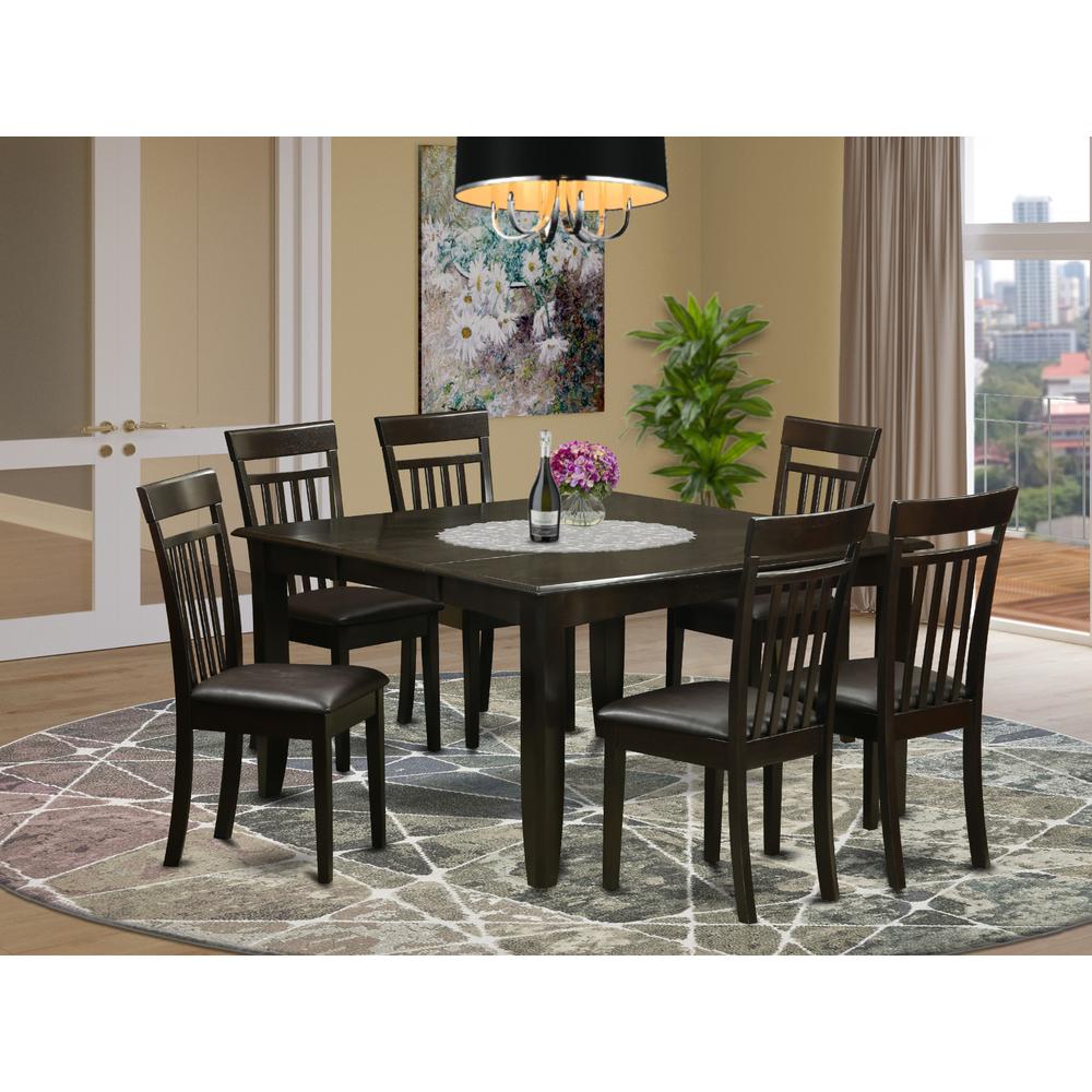 7  PC  Dining  room  set-Dinette  Table  with  Leaf  and  6  Dinette  Chairs.. Picture 1