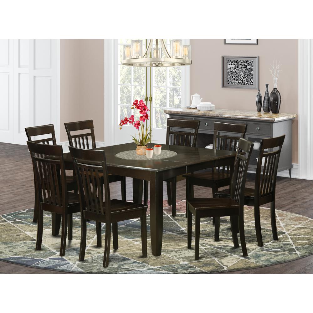 9  Pc  Dining  room  set  Dinette  Table  with  Leaf  and  8  Dinette  Chairs.. Picture 1