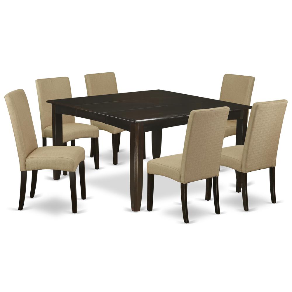 Dining Room Set Cappuccino, PFDR7-CAP-03. Picture 1