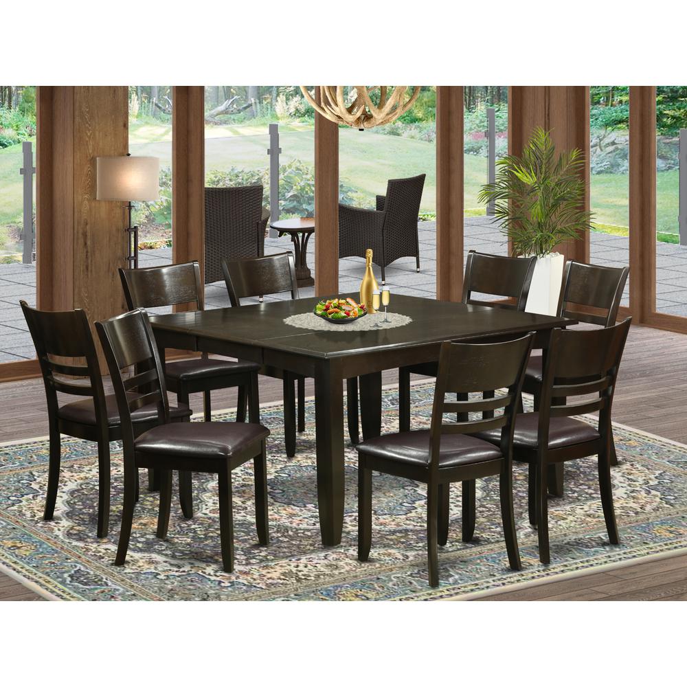 9  Pc  Dining  room  set-Dinette  Table  with  Leaf  and  8  Kitchen  Chairs.. Picture 1