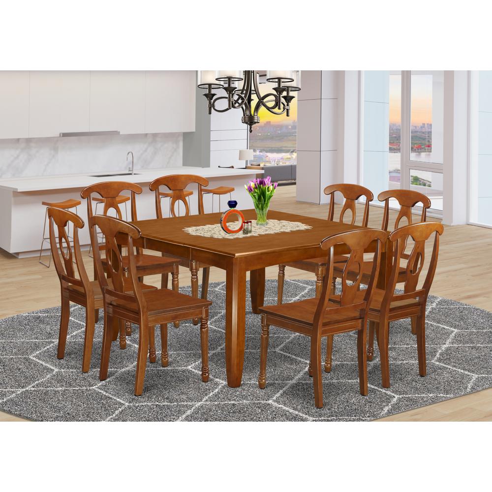 9  Pc  formal  Dining  room  set  Dining  Table  with  Leaf  and  8  Dinette  Chairs.. Picture 1