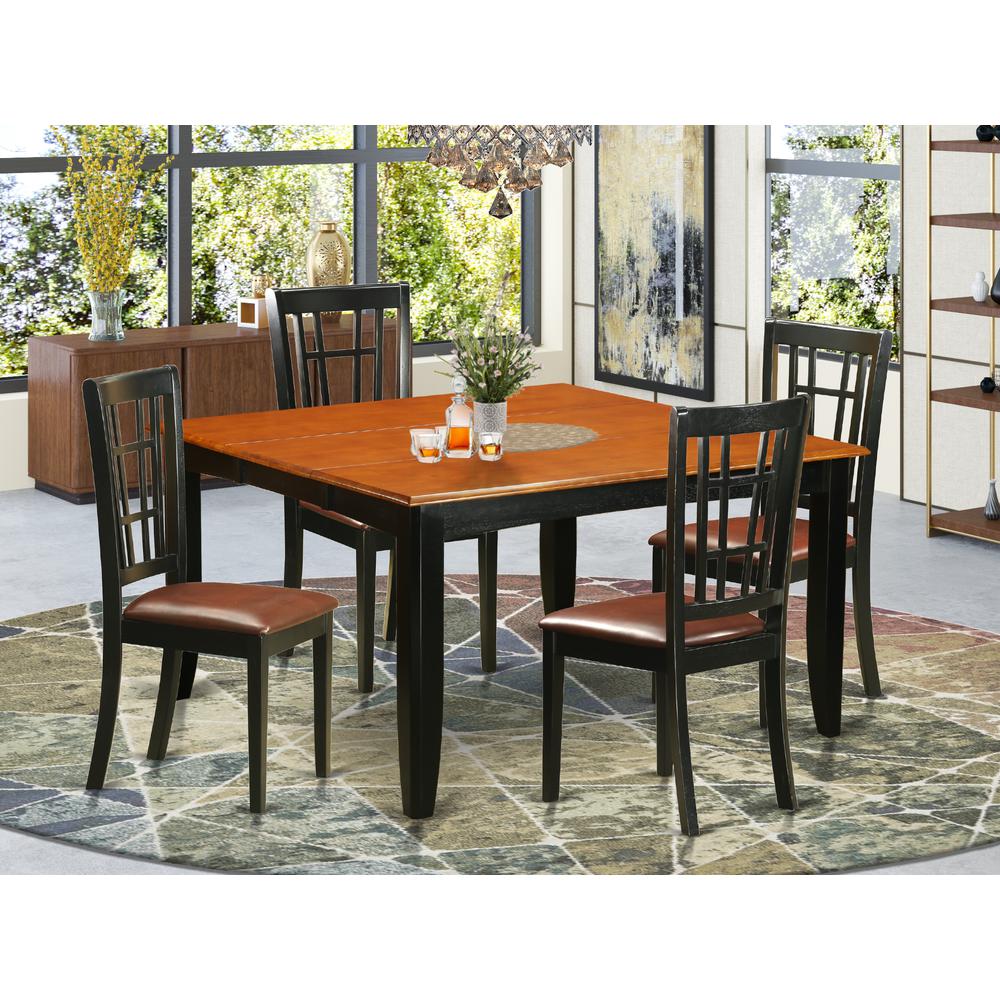5  Pc  Dining  room  set-Dining  Table  and  4  Wooden  Dining  Chairs. Picture 1