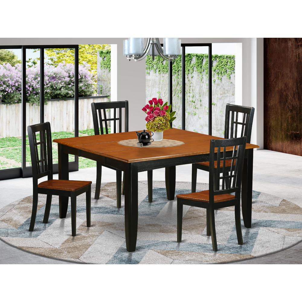 5  PC  Dining  room  set-Dining  Table  and  4  Wooden  Dining  Chairs. Picture 1