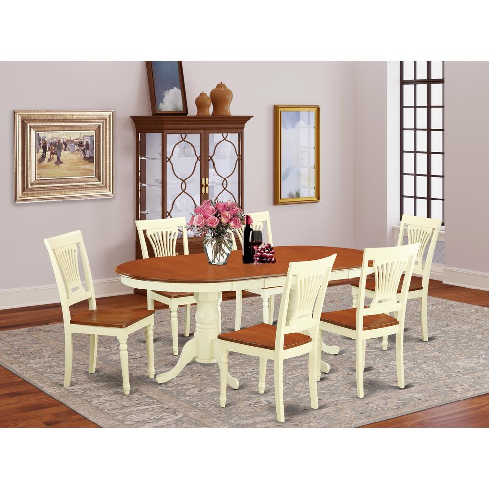 7  Pc  Dining  room  set  for  6-Dining  Table  plus  6  Chairs  for  Dining  room. Picture 1