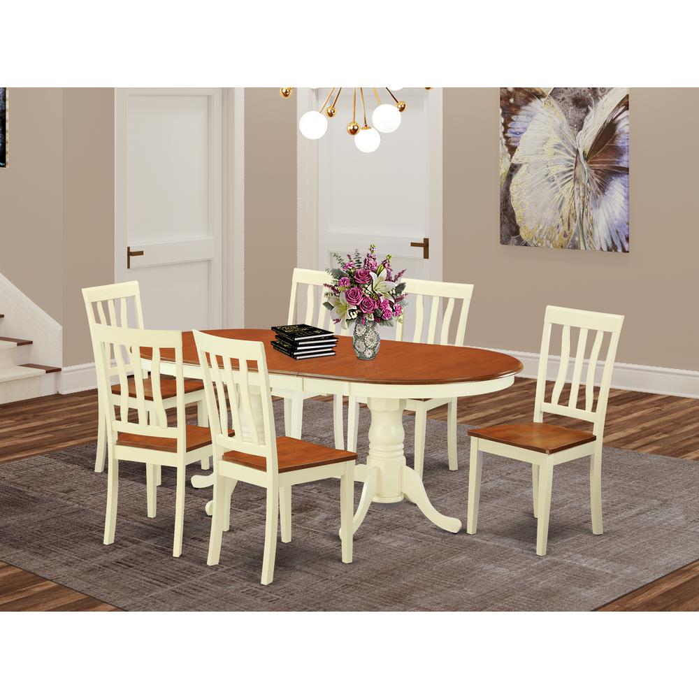 7  PC  Kitchen  dinette  set  -Small  Kitchen  Table  and  6  Dining  Chairs. Picture 1