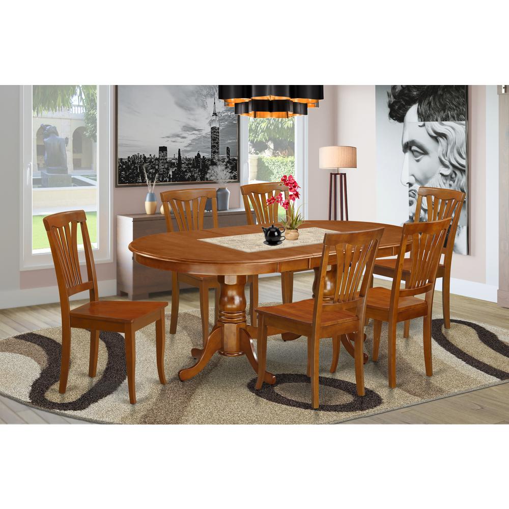 7  Pc  Dining  room  set  for  6-Dining  Table  and  6  Dining  Chairs. Picture 1