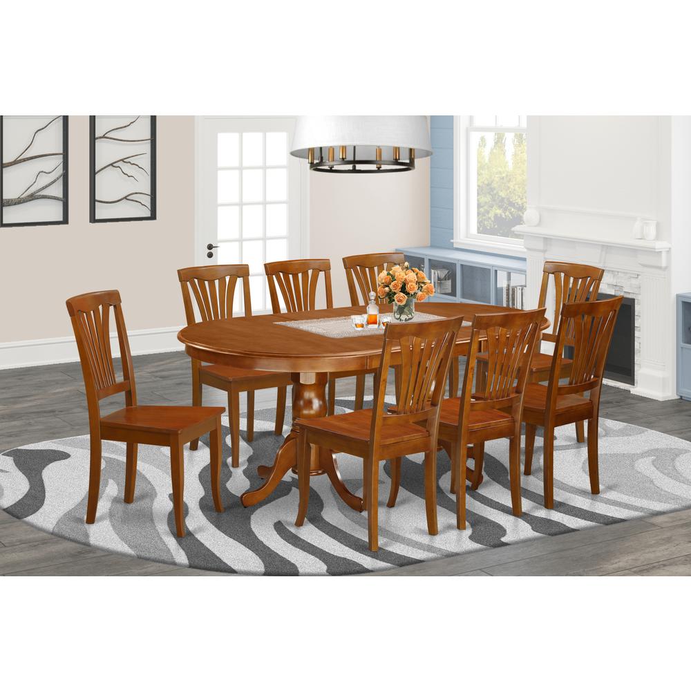 9  PC  Dining  room  set  for  8-Dining  Table  plus  8  Kitchen  Dining  Chairs. Picture 1