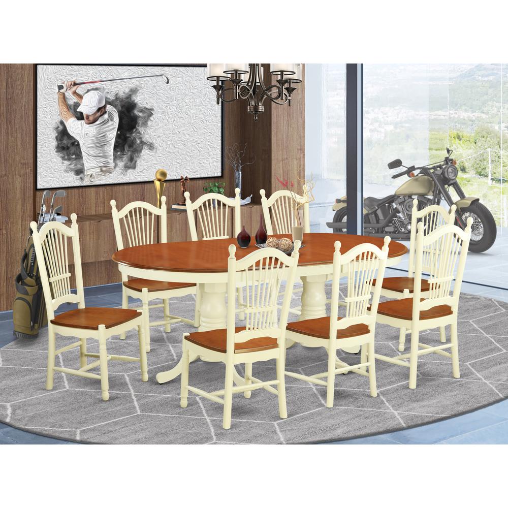 9  Pc  Dining  room  set  -Kitchen  dinette  Table  and  8  Dining  Chairs. Picture 1