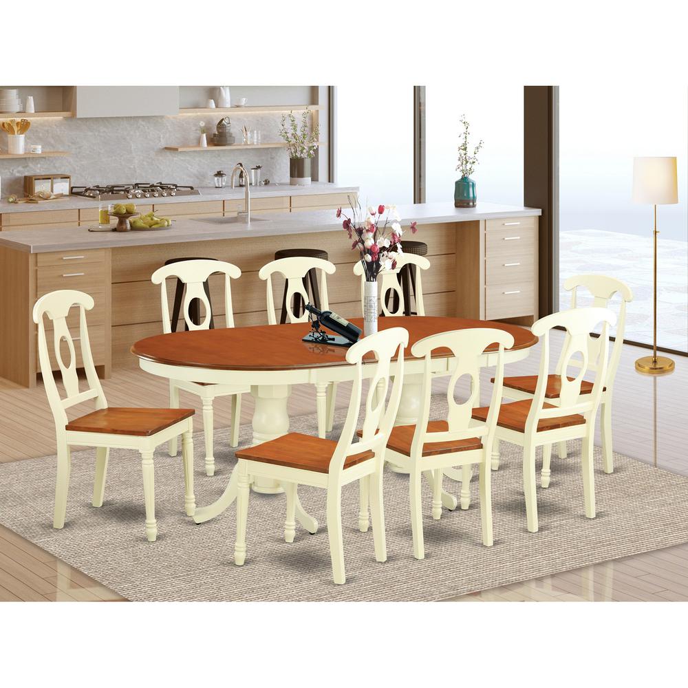 9  Pc  Dinette  set  for  8-  Dinette  Table  and  8  Dining  Chairs. Picture 1