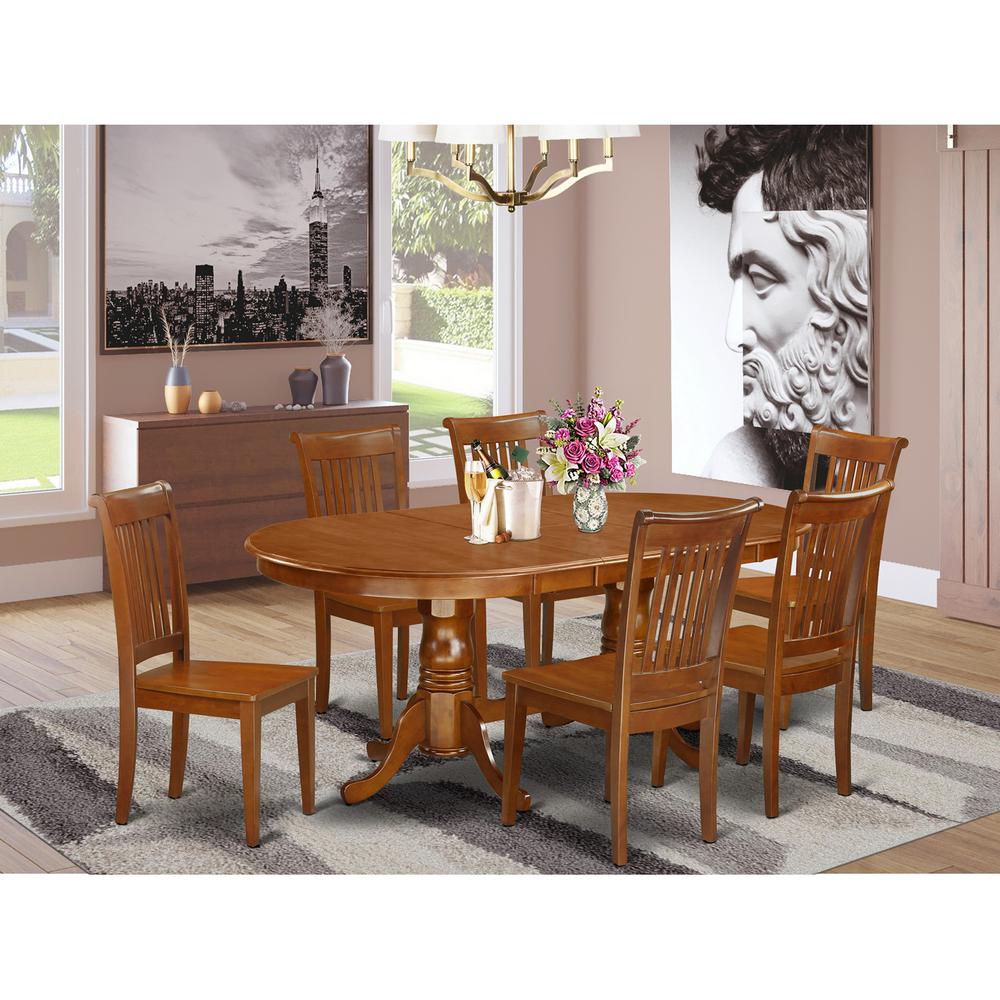 7  Pc  Dining  room  set  for  6-Dining  Table  and  6  Dining  Chairs. The main picture.
