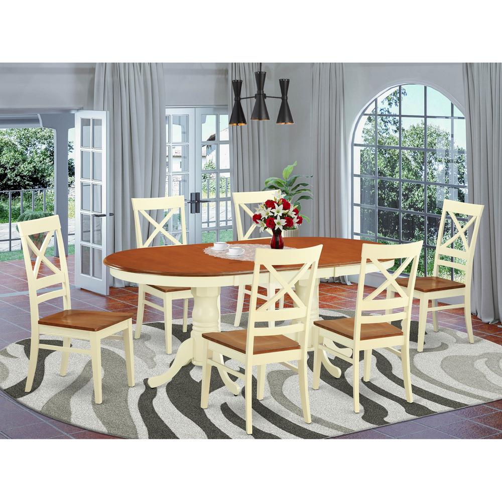 7  Pc  Dinette  set  for  6-Table  and  6  dinette  Chairs. Picture 1
