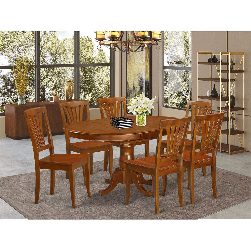 7  Pc  Dining  room  set  for  6-  Kitchen  dinette  Table  and  6  Kitchen  Chairs. Picture 1