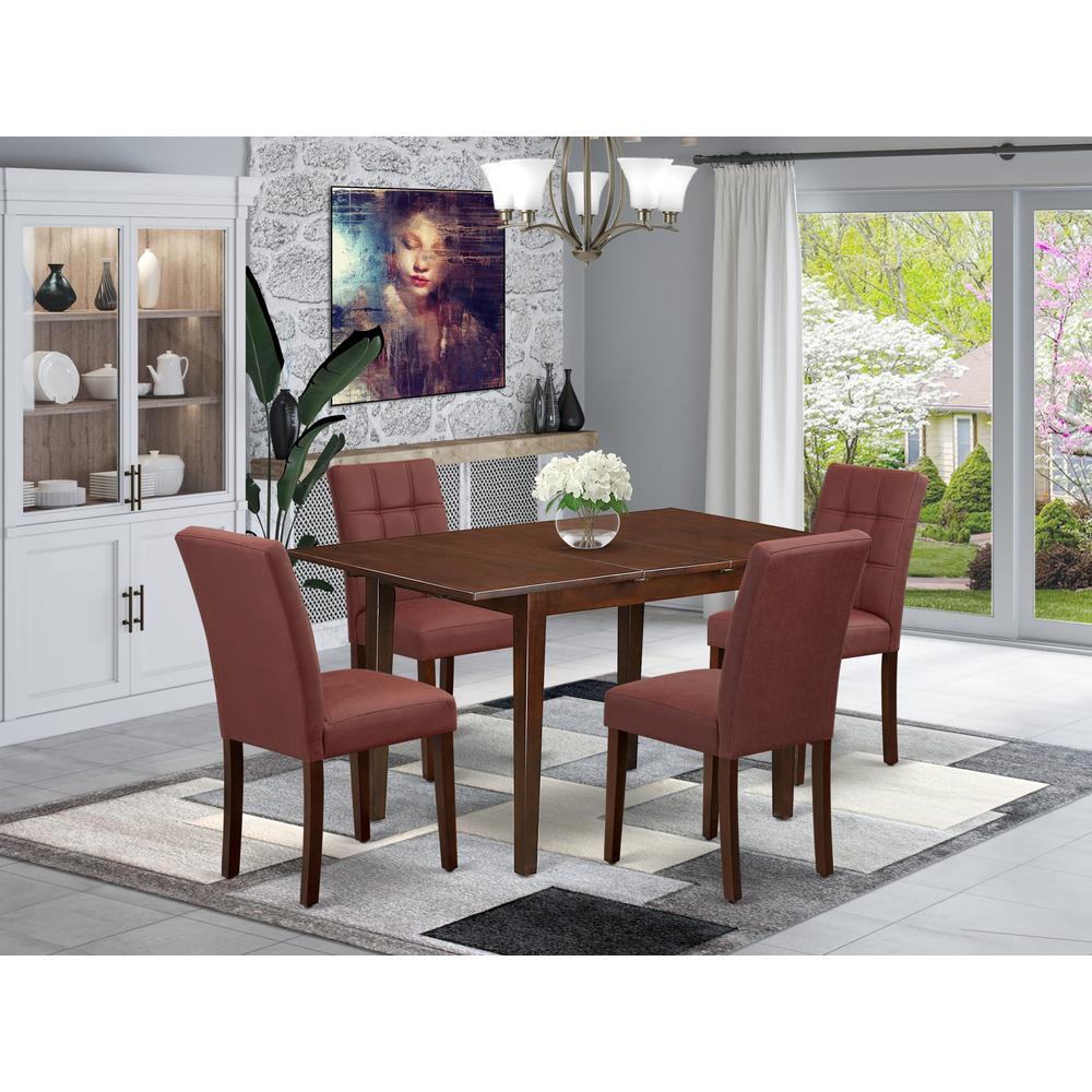 5 Piece Modern Dining Table Set contain A Kitchen Table. Picture 1