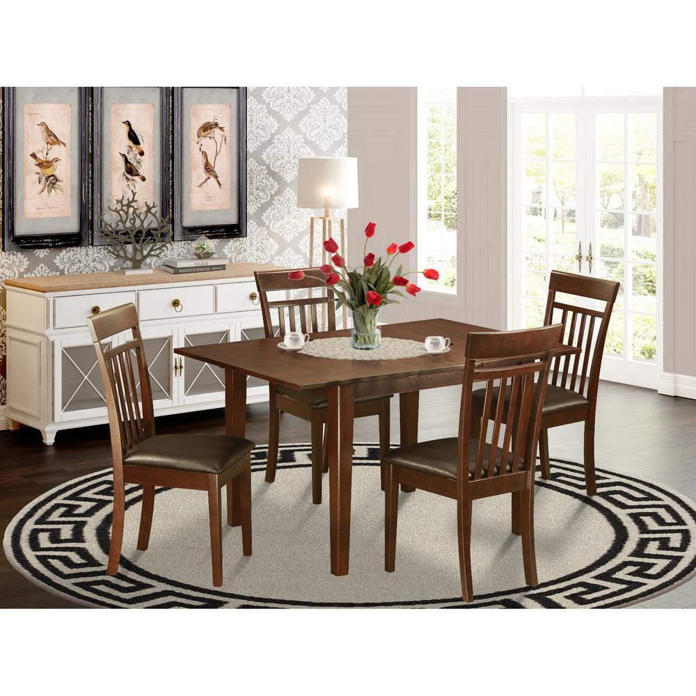 5  PC  small  Kitchen  Table  set  -  dinette  Table  with  4  Kitchen  Dining  Chairs. Picture 1